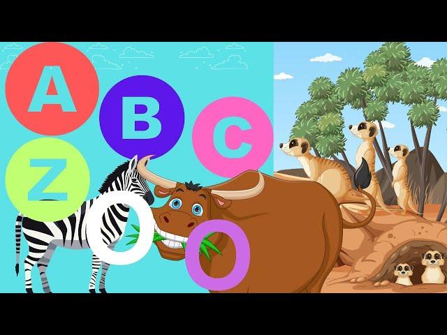 ABC ZOO Educational/fun|Alphabet Animals-part 6:Xerus,Yak & Zebra.#kidslearning #animals #animation