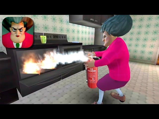 SCARY TEACHER FLAMING TURKEY ||GAMEPLAY|| #gaming #scaryteacher3d #androidgame #funnygameplay #game