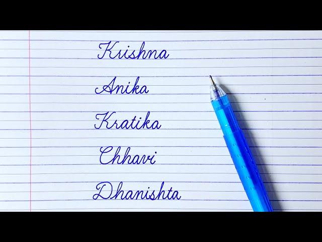 Beautiful name in Cursive writing | How to write your name in cursive l Handwriting | Calligraphy