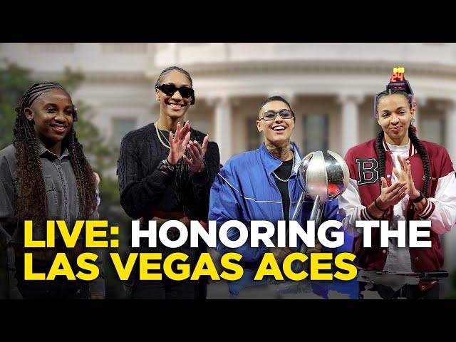 Watch live: Biden, Harris host Las Vegas Aces at White House after WNBA win