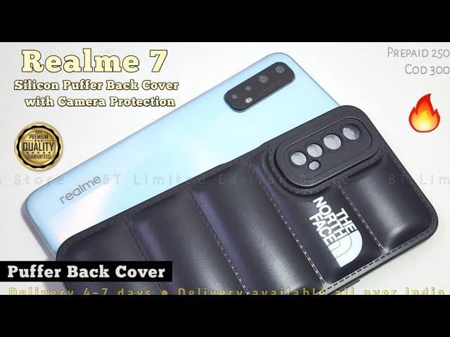 Realme 7 Stylish Back Cover ! Realme 7 Silicon Puffer Back Cover