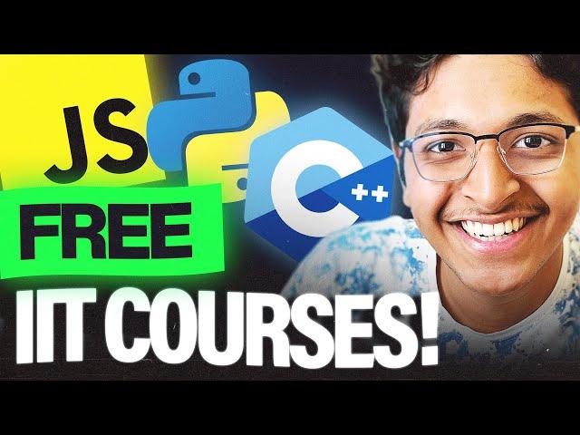 Get IIT Courses for FREE! Learn to Code for FREE! 