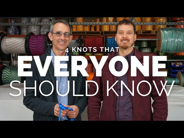 How to Tie Knots | 4 Knots That Everyone Should Know | Essential Knots