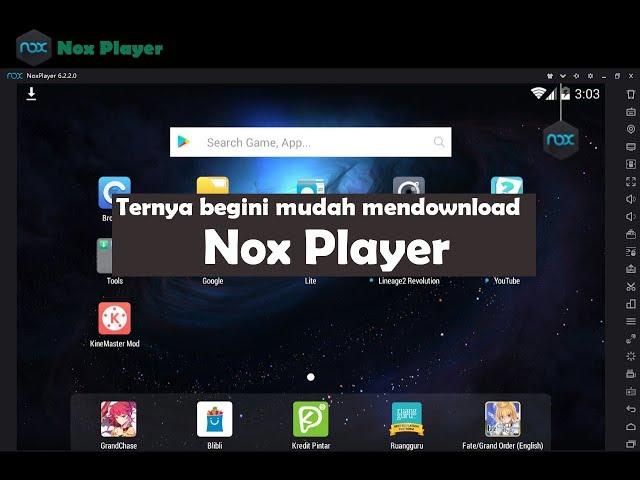 Cara Mudah Download Android Emulator (Nox App Player) untuk windows 10 dan Mac