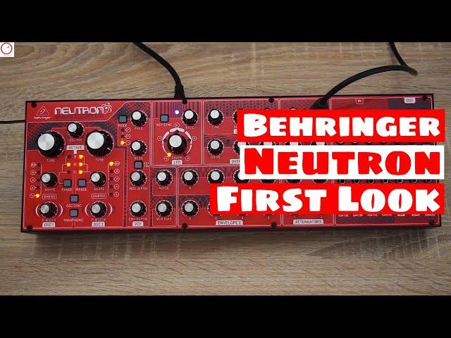 Behringer Neutron Semi-Modular Analog SYNTHESIZER - First Look | SYNTH ANATOMY