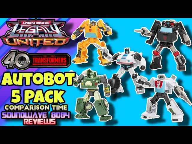 Transformers Legacy United Autobot 5 Pack Comparison Time Review