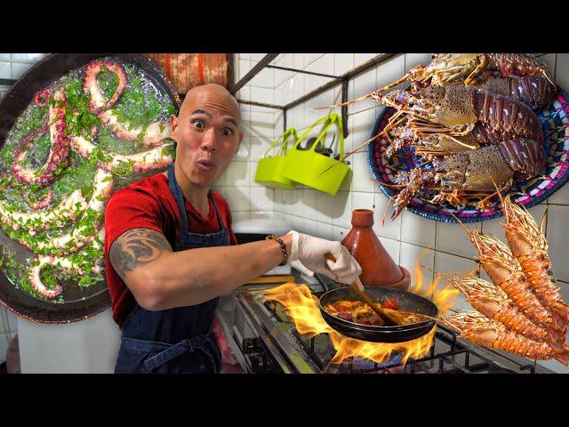 SEAFOOD HEAVEN in Essaouira, Morocco - MOROCCAN SQUID SARDINE TAGINE + STREET FOOD TOUR IN ESSAOUIRA