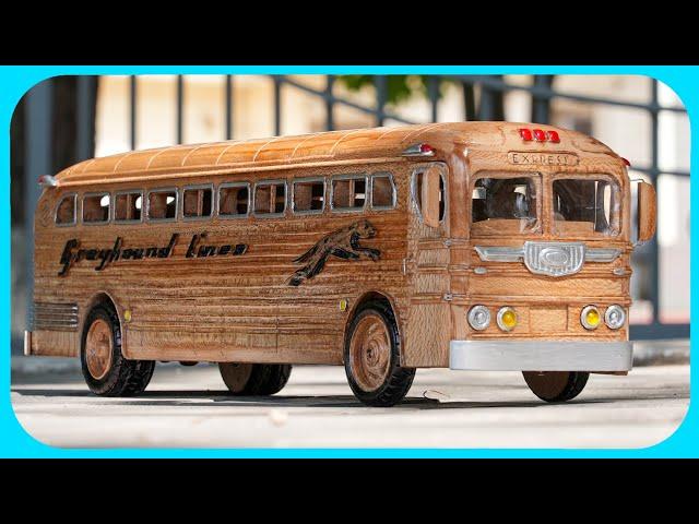 Greyhound Bus 1948 Out of Wood - GMC PD 3751