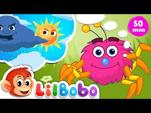 Itsy Bitsy Spider Went Up The Waterspout | Little BoBo Nursery Rhymes - Flickbox kids | With Lyrics