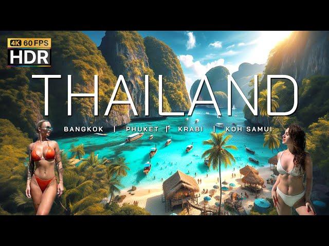  4K HDR | Thailand 2024 Amazing Beautiful Nature Scenery | BANGKOK - PHUKET - KRABI - KOH SAMUI