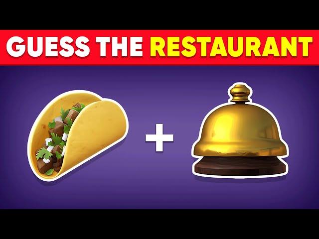 Guess the Fast Food Restaurant by Emoji?  Monkey Quiz