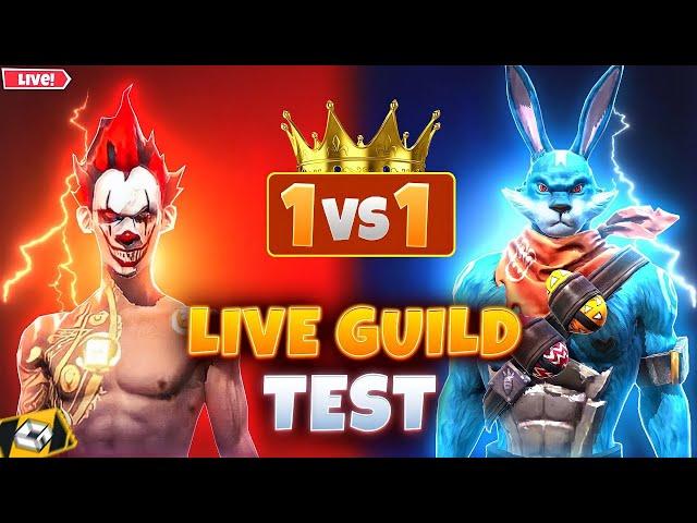 FREE FIRE LIVE STREAM - LIVE GUILD TEST 1V1#freefirelive #ff #nonstoplive #livestream #fflive