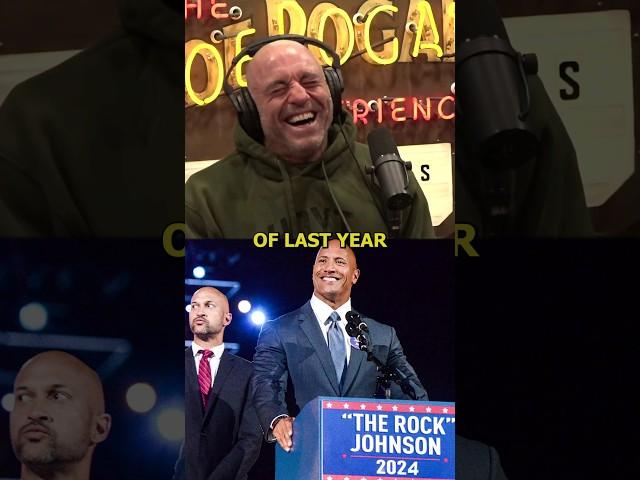 Joe can't stop laughing at The Rock as President