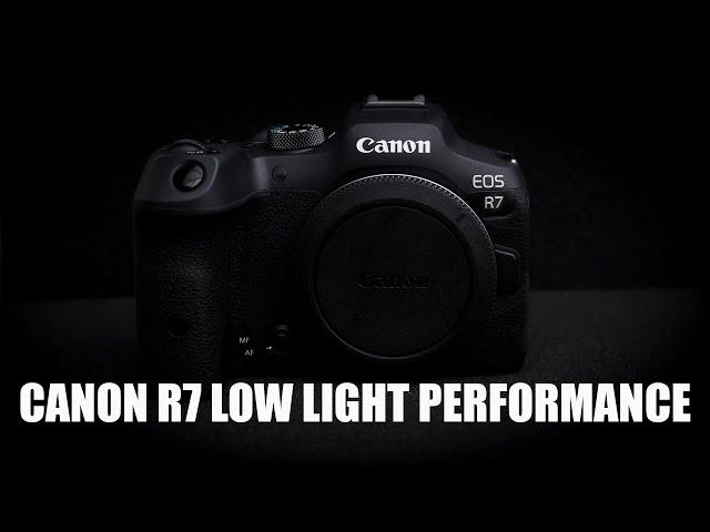 Canon R7 - LOW LIGHT Test and HIGH ISO Performance