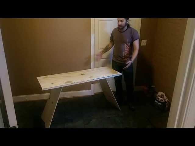 Building a Simple Modern Plywood Desk