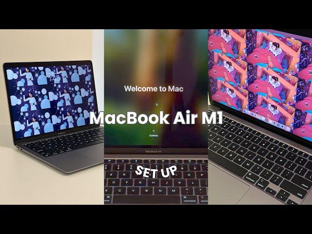 MacBook Air M1: Set up & Customisation *set up with me!*