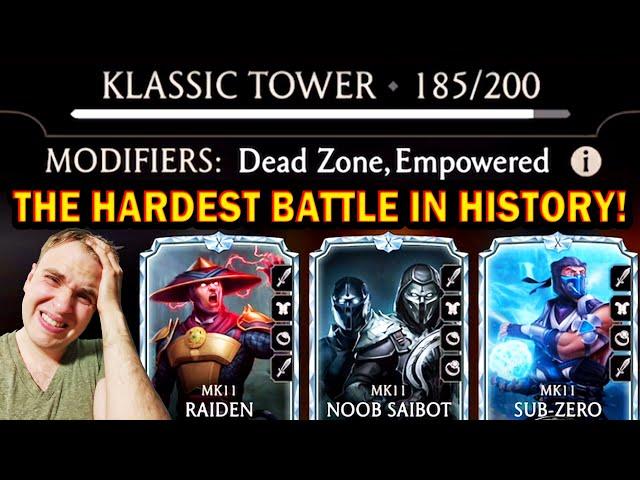 MK Mobile. Fatal Klassic Tower 185. How to Beat THE HARDEST Battle in MK Mobile History!