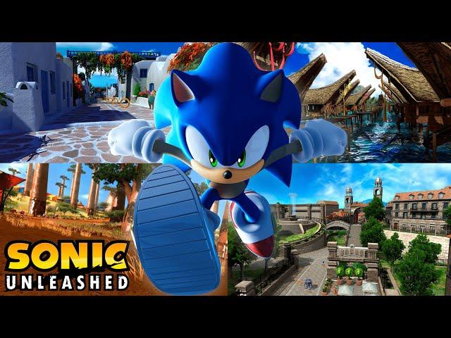 Sonic Unleashed - All Main Day Stages (60 FPS Boost) [Xbox Series S]