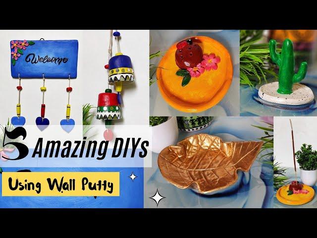 Amazing Low Cost Home Decor Ideas | Easy Wall Putty Craft 