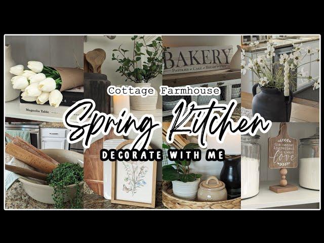 2024 COZY SPRING KITCHEN DECORATE WITH ME│SPRING DECOR IDEAS│DECORATING FOR SPRING 2024│HOME DECOR
