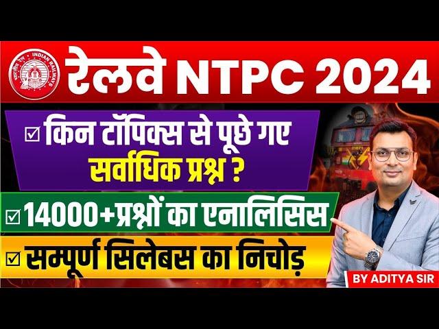 Railway NTPC Vacancy 2024 | RRB NTPC Syllabus 2024 | RRB NTPC IMP Topics 2024 | By Aditya Patel Sir