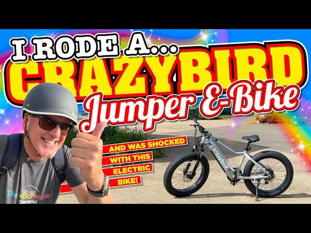 I RODE a crazybird Jumper E Bike and was SHOCKED with this ELECTRIC BIKE!