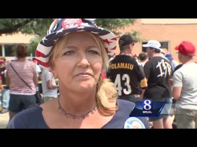 Donald Trump visits Susquehanna Valley high school