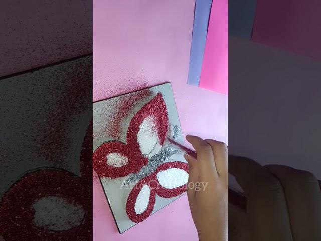 How To Make Glitter Butterfly #butterfly #glitter #crafts #shorts @Tonniartandcraft