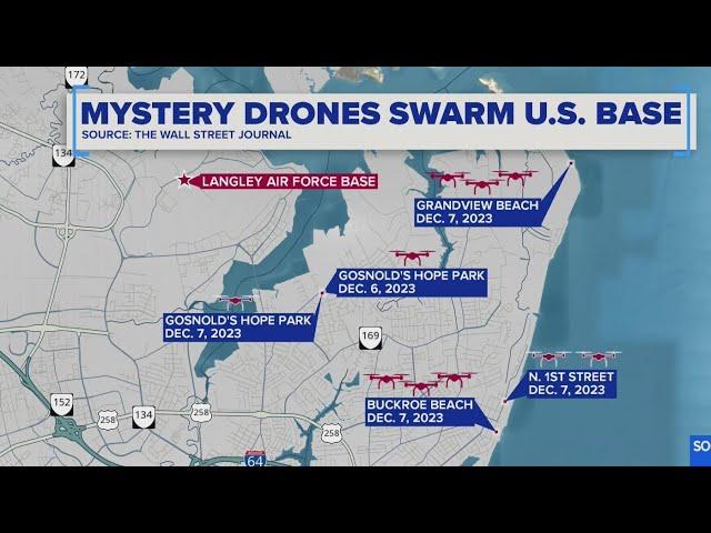 Mystery drones fly over US base | NewsNation Now