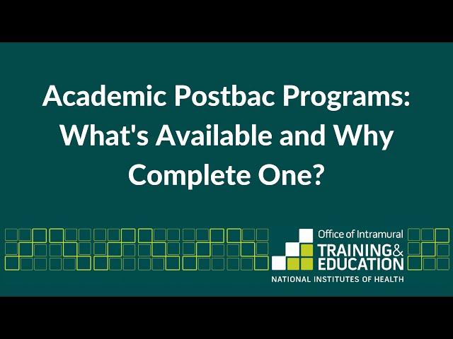 Academic Postbac Programs: What's Available and Why Complete One?