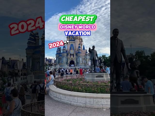 CHEAPEST Disney World Vacation in 2024  Affordable Planning Tips