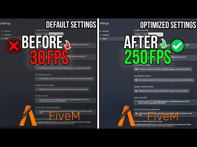 How To Boost FPS & Fix FPS Drops in FiveM (GTA V) | FiveM Low End PC Fix Lag | FiveM Best Settings