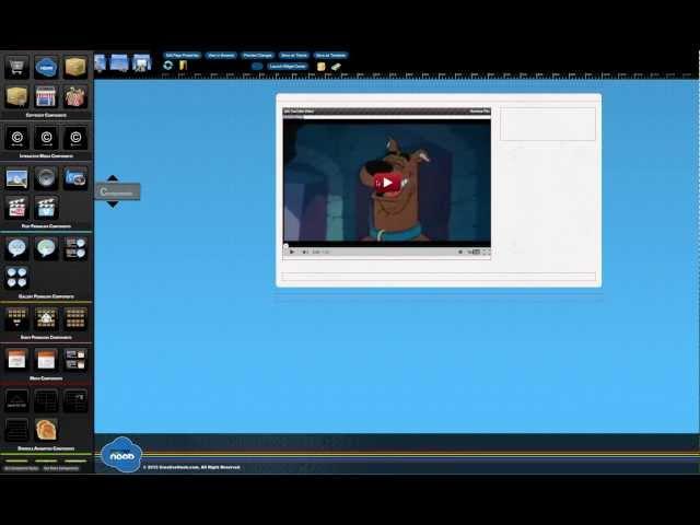 Adding a YouTube Video using the CreativeNoob Workstation
