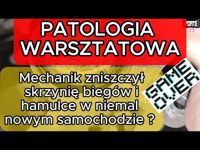 Patologia warsztatowa. Mechanik zniszczył skrzynię biegów i hamulce w niemal nowym samochodzie ?