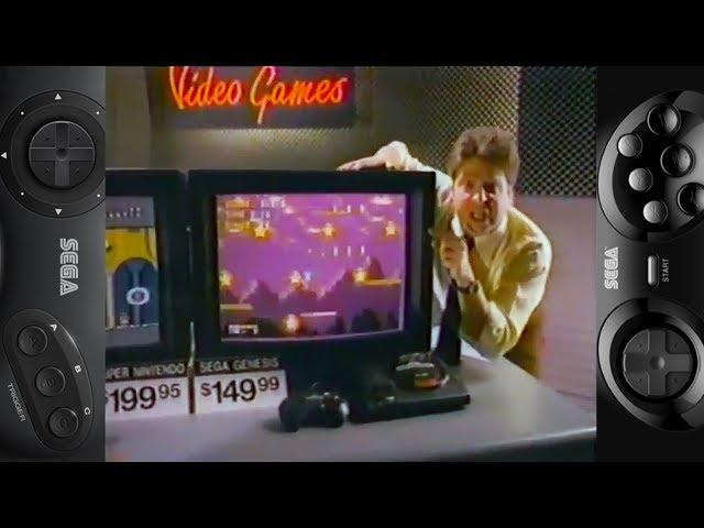 SNES VS Genesis "Brand-new 16 Bit" (Sega Genesis\Commercial) Full HD