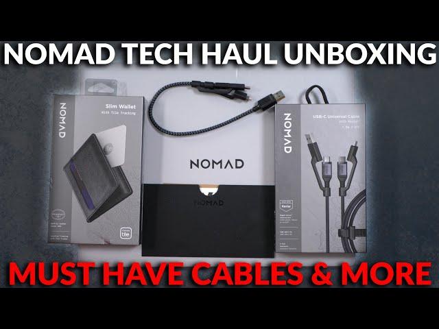 Nomad Tech Haul Unboxing - Must Have Universal Cables, Smart Wallet & More