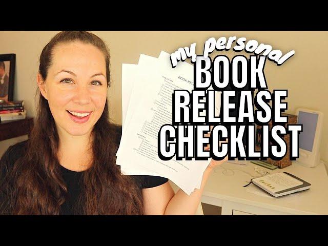 My Book Release Checklist // self-publishing a book as an Indie Author