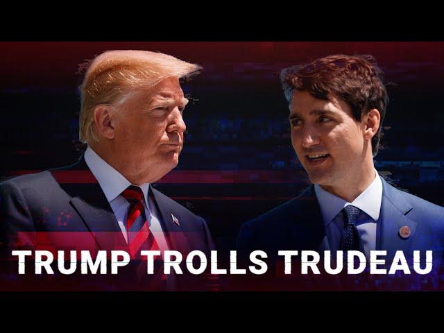 Donald Trump hilariously trolls Trudeau as the Canadian government implodes