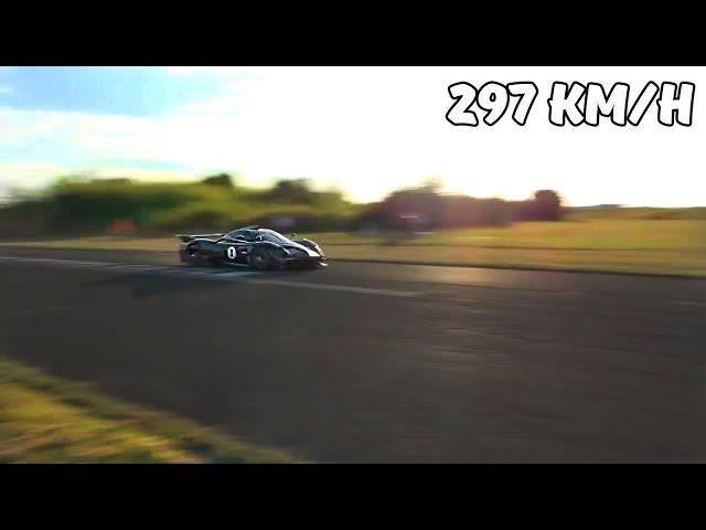 Mind-Blowing V12 Sound! NEW Pagani Huayra R Fly By!