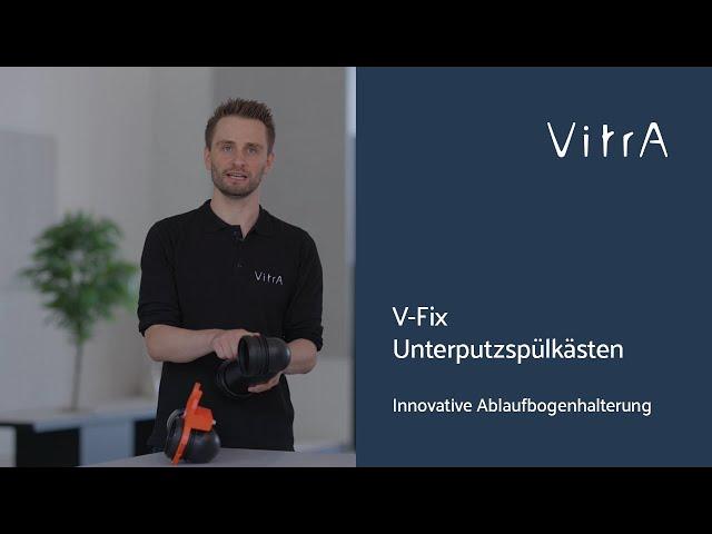 V-Fix Unterputzspülkästen: Innovative Ablaufbogenhalterung – stufenlos einstellbar ohne Ausbau