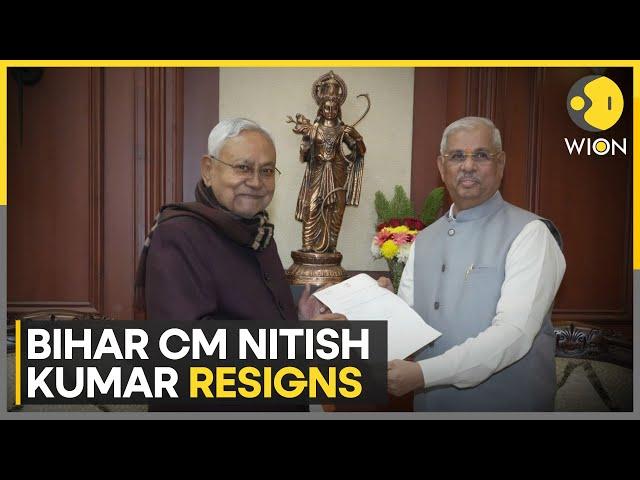 Bihar CM Nitish Kumar resigns, will he form a new alliance with BJP? | Breaking News | WION