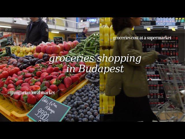 groceries shopping in Hungary | groceries cost in Budapest | Hungarian local market