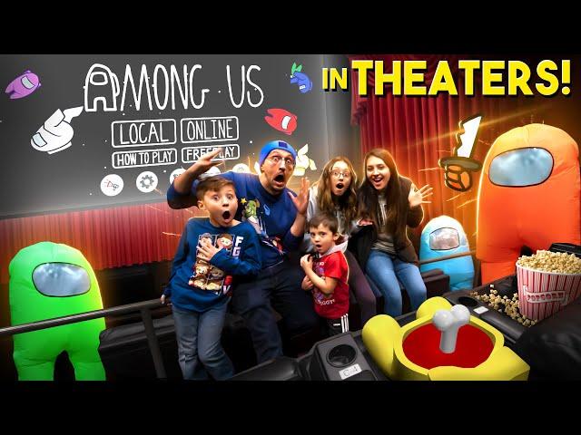 AMONG US @ the MOVIE THEATERS!  Gameplay + Hide and Seek + Real Life Cosplay (FGTeeV)