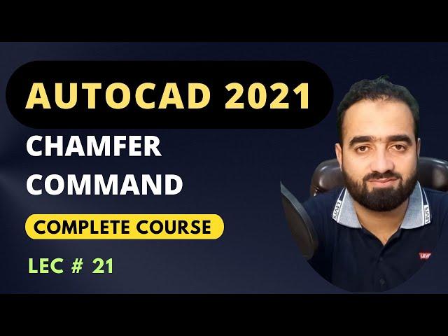 Autocad Tutorial For Civil Engineers | How to use chamfer command in Autocad.