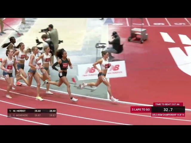 New Balance Nationals Girls 800m Record Falls [Full Race Replay]