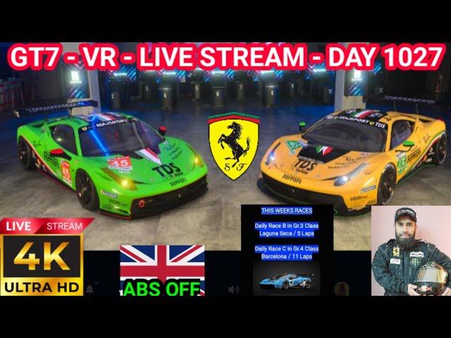 GT7 Day 1027 in VR (ABS + TCS OFF - NO QUALI) - LIVE GAMEPLAY - Cockpit Cam - TCS OFF - v1.54