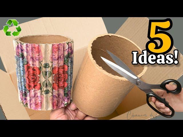 Transforming Cardboard Rolls Part 2: 5 Super Genius Recycling Ideas️ I Make Many and Sell Them All!