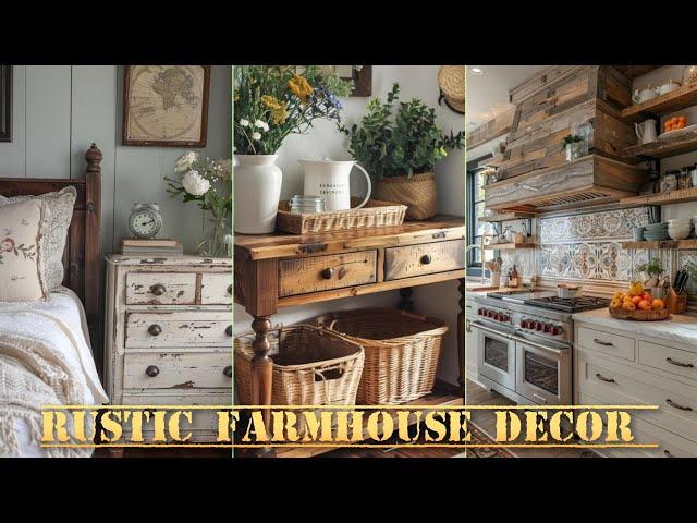 Rustic Farmhouse Decor Ideas: Transform Your Home with Cozy Charm #rusticfarmhouse #decoration