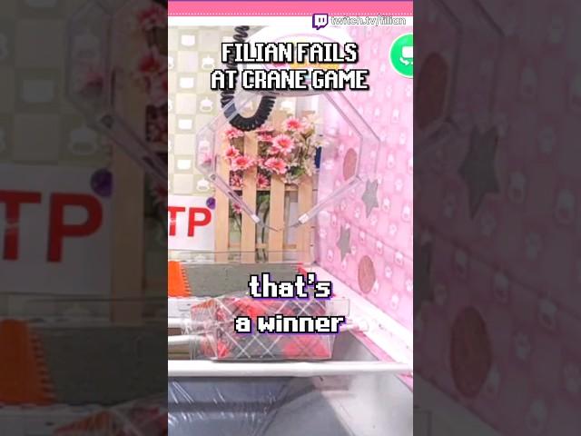 Filian FAILS at CRANE GAME #filian #fails #vtuber