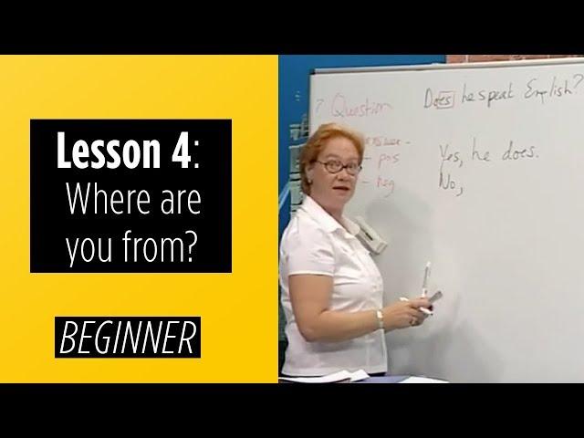 Beginner Levels - Lesson 4: Where are you from?